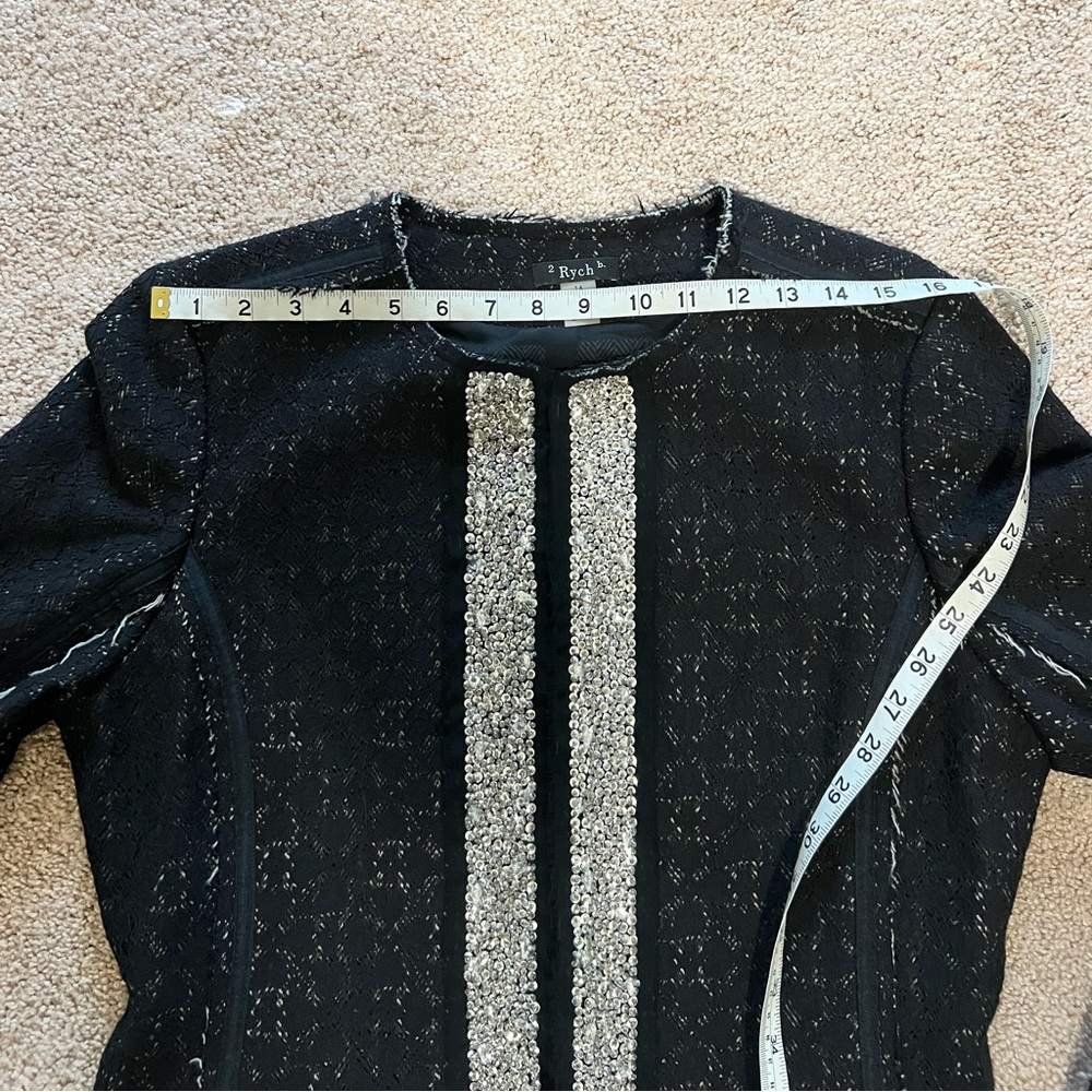 2b Rych Embellished Distressed Lace Jacket - Picture 5 of 12